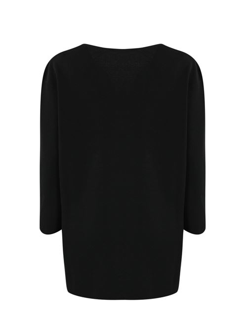 Maglia Sottile in viscosa crepe nero MAX MARA LEISURE | 2426366037600004